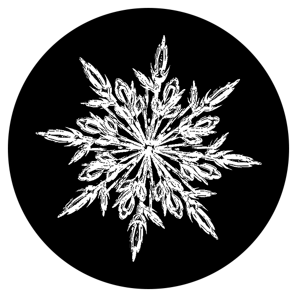Frosty Snowflake 1 Gobo for Eddy Light Gobo Projector