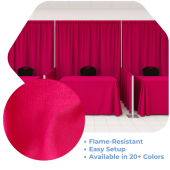 Raspberry - Banjo Cloth Drape Panel by Eastern Mills w/ Sewn Rod Pocket