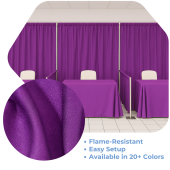 Violet - Banjo Cloth Drape Panel by Eastern Mills w/ Sewn Rod Pocket