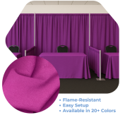 Plum - Banjo Cloth Drape Panel by Eastern Mills w/ Sewn Rod Pocket