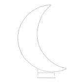 Metal Crescent Moon Arch Stand 29" x 78" - Silver