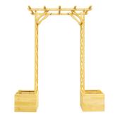 Wood Arch Flower Stand 78"