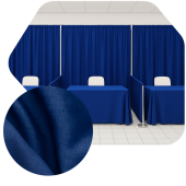Navy Blue - Banjo Cloth Drape Panel by Eastern Mills w/ Sewn Rod Pocket