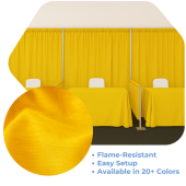 Yellow - Banjo Cloth Drape Panel by Eastern Mills w/ Sewn Rod Pocket