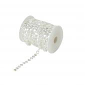 DECOSTAR™ 24YDS Crystal Iridescent Diamond Cut Beads in a roll - Clear