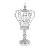 Metal and Crystal Crown Centerpiece Riser 15½