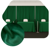 Hunter Green - Banjo Cloth Drape Panel by Eastern Mills w/ Sewn Rod Pocket