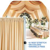 Champagne 4-Way Stretch Spandex Drape Panel - Choose your Size