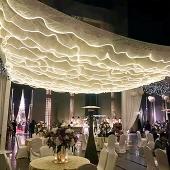 LED Wave Ceiling Drape - Custom Color & Sizing