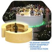 9ft Full Circle Round Collapsible Modular Bar - Select your Color & Finish