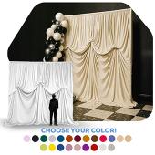 12'H x 12'W Lavish Velvet Dramatic Drape Pre Sewn Backdrop Kit - Select your Color