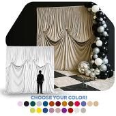 12'H x 12'W Lavish Velvet Dramatic Drape Pre Sewn Backdrop Kit - Select your Color