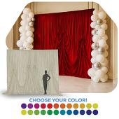 10'H x 12'W Panne Velvet Dramatic Drape Pre Sewn Backdrop Kit - Select your Color