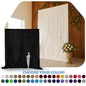14'H x 12'W Panne Velvet Dramatic Drape Pre Sewn Backdrop Kit - Select your Color
