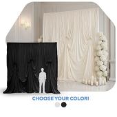 12'H x 12'W Spandex Dramatic Drape Pre Sewn Backdrop Kit - Select your Color