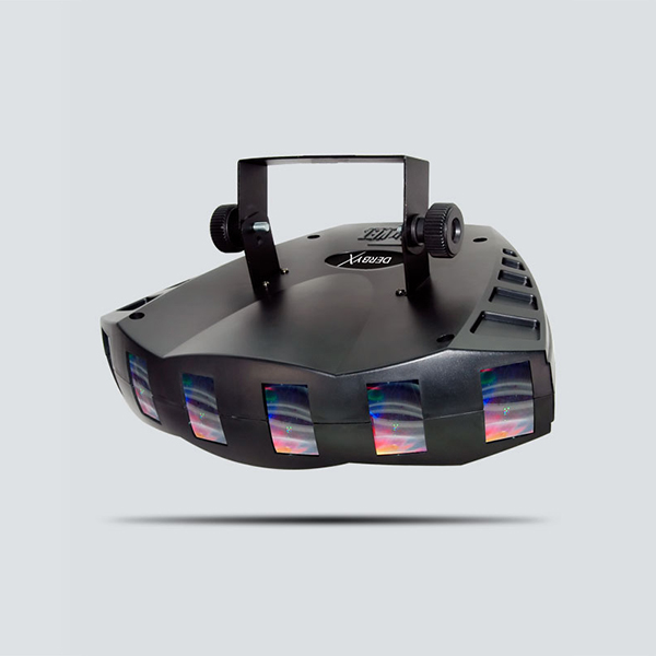 Projecteur DJ Chauvet Ch-310 Double Derby 2004 - Effets 4 Couleurs Avec Boîtier Métal