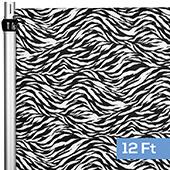 4-Way Stretch Spandex Drape Panel - 12ft Long - Zebra