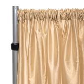 *FR* Taffeta Drape Panel by Eastern Mills 9 1/2 FT Wide w/ 4" Sewn Rod Pocket - Light Champagne