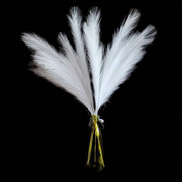 Faux Pampas Grass 6 Stems 38 Long White