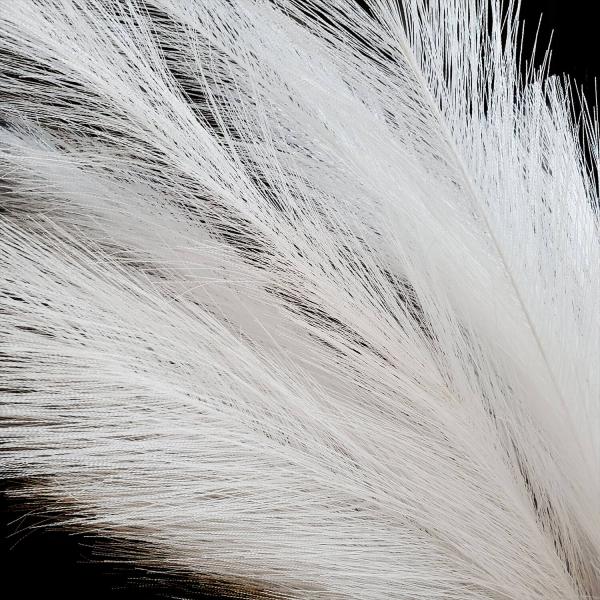 Faux Pampas Grass 6 Stems 48 Long White