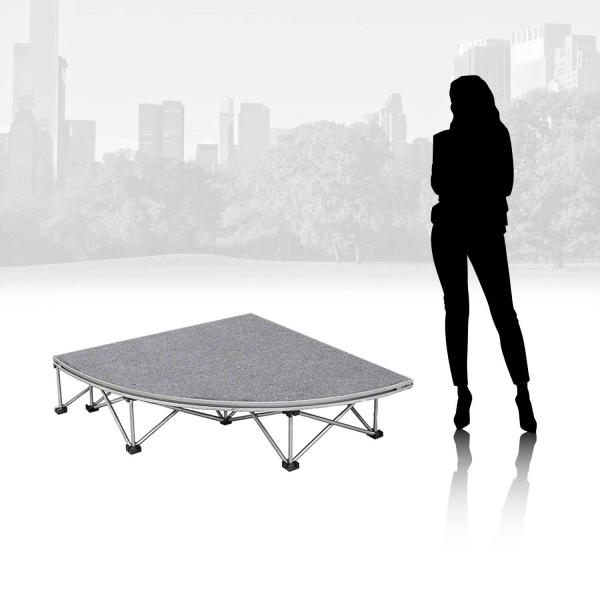 IntelliStage Lightweight Rounded Corner Portable Stage 3ft x 3ft
