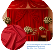 Red Spandex "Spandino" Drape by Eastern Mills - 200GSM - 5ft Wide