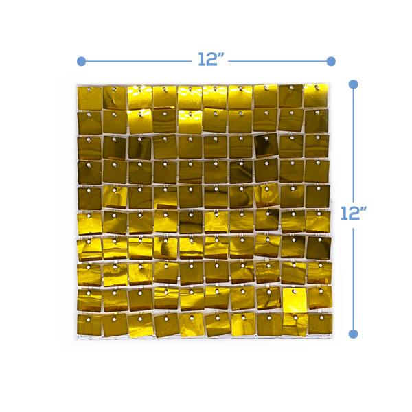 Easy Connect Shimmer Wall Panels w/ Transparent Grid Backing & Square