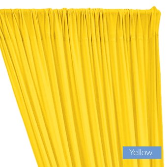 ITY Stretch Drape w/ Sewn Rod Pocket - Yellow