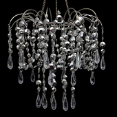 DecoStar™ Small Metallic Silver Waterfall Valance Chandelier