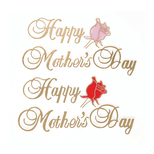 Mother’s Day OASIS Floral Picks 4 1/2 Happy Mother's Day with Rose