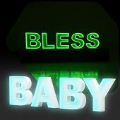 3ft Neon Wood Marquee Sign "BABY"