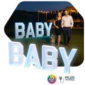 "BABY" Neon Wood Marquee Letters – Handmade in USA – Light Up Signs for Events & Weddings – Multiple Sizes "BABY" Neon Wood Marquee Letters – Handmade in USA – Light Up Signs for Events & Weddings – Multiple Sizes