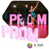 "PROM" Neon Wood Marquee Letters – Handmade in USA – Light Up Signs for Events & Weddings – Multiple Sizes