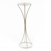Geometic Floral Riser 28" - Silver