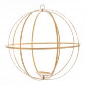 Decostar™ Hanging Floral Sphere 12" - Gold