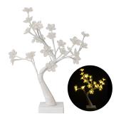 Artificial LED Cherry Blossom Table Top Tree - White
