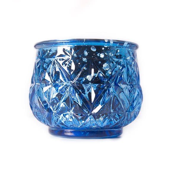 Blue Mercury Glass Candle Holders in Bulk Event Direct Décor