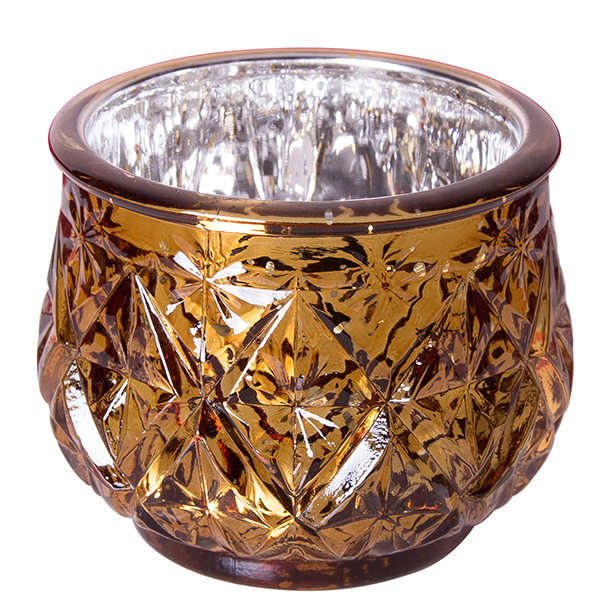 Brown Glass Candle Holders Mercury Glass Candle Votives