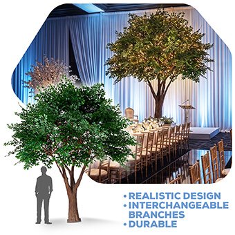 HUGE 13ft Fake Green Fig Tree - 60 Interchangeable Branches! | ModTree ...