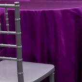 PURPLE - *FR* Satin Tablecloth by Eastern Mills- Many Size Options