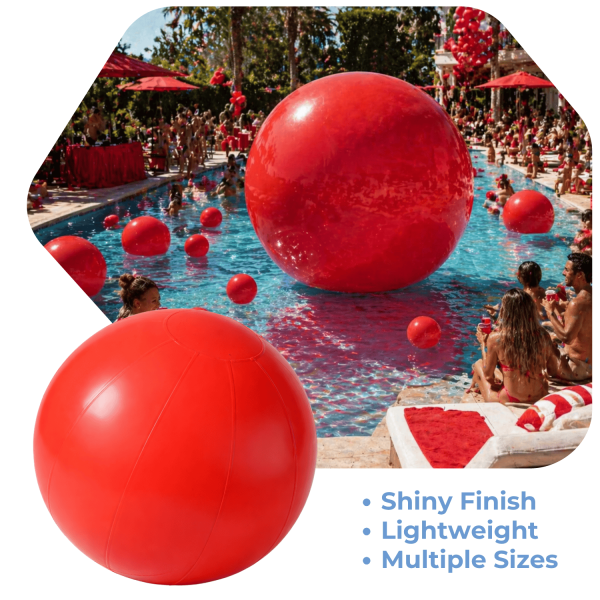 Red Giant Inflatable Modern Ball Sphere – Maxorb™ Event Decor ...