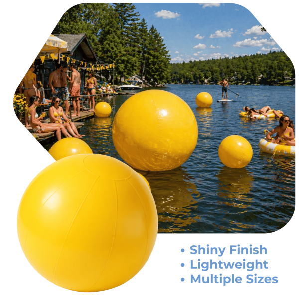 Yellow Giant Inflatable Modern Ball Sphere – Maxorb™ Event Decor ...