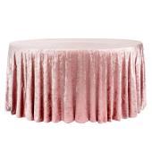 Velvet 120" Round Tablecloth - Dusty Rose/Mauve Velvet 120" Round Tablecloth - Dusty Rose/Mauve