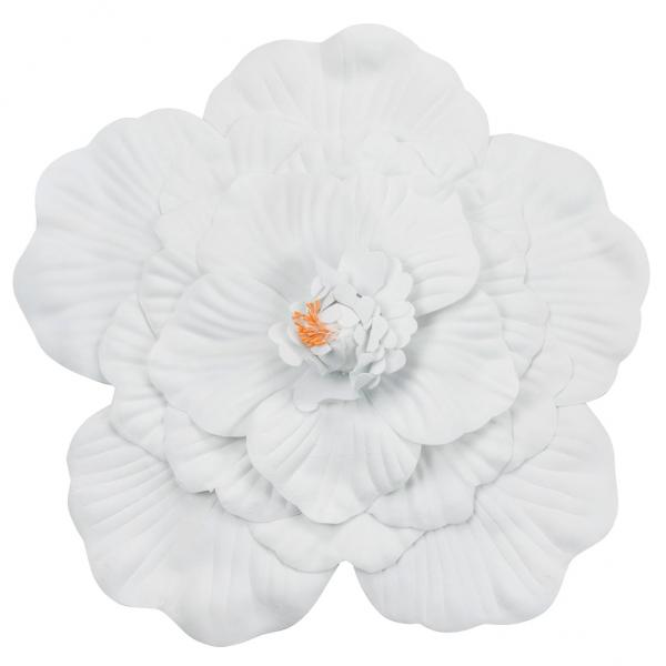 16 Foam Wedding Flower for Wall Decor, Backdrops and More White