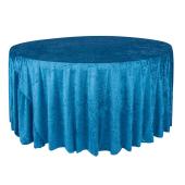 Velvet 120" Round Tablecloth - Dark Teal Velvet 120" Round Tablecloth - Dark Teal