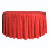 Velvet 120" Round Tablecloth - Red Velvet 120" Round Tablecloth - Red