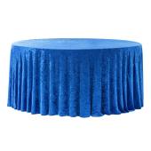 Velvet 120" Round Tablecloth - Royal Blue Velvet 120" Round Tablecloth - Royal Blue