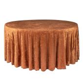 Velvet 120" Round Tablecloth - Terracotta Velvet 120" Round Tablecloth - Terracotta