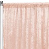 Blush/Rose Gold Premade Velvet Backdrop Curtain 52in Wide - Choose Your Size