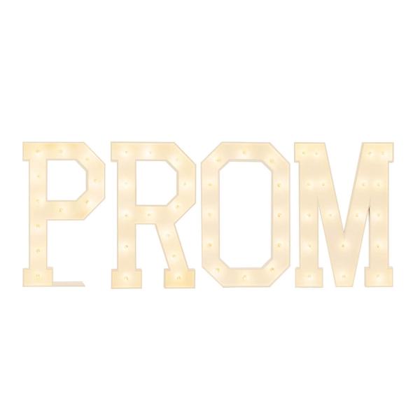 Prom Sign Lettering Traditional Wood Marquee 4 Letter Signs - Choose your Sign!